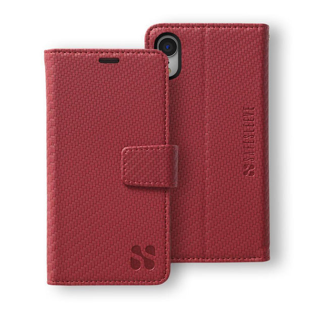 Red SafeSleeve Detachable iPhone XR Wallet Case