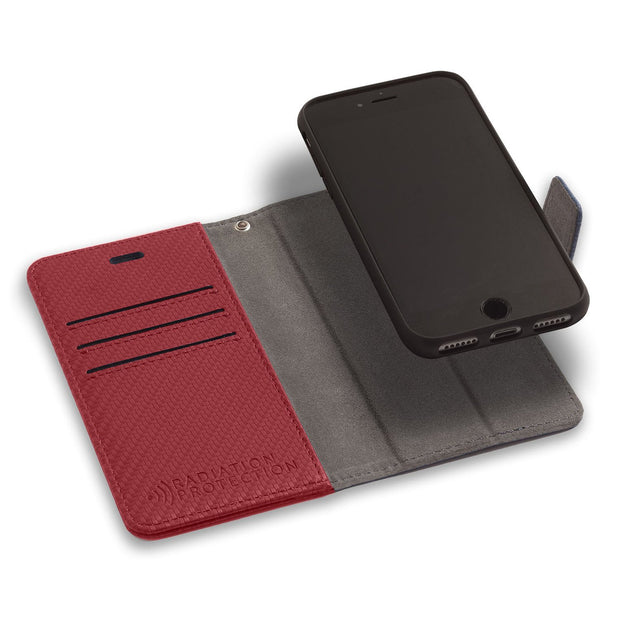 Red Phone 6, 6s, 7 & 8 RFID Blocking Detachable Wallet Case