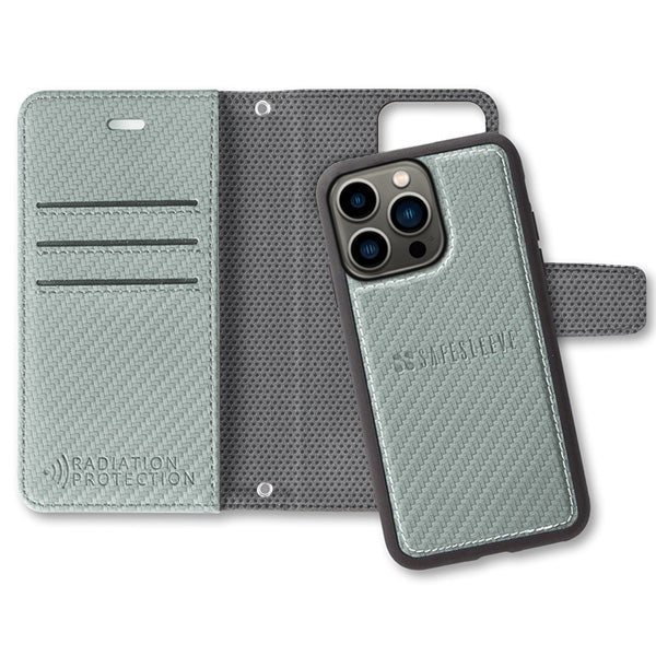 SafeSleeve Detachable for iPhone 15 Series (15, 15 Plus, 15 Pro, 15 Pro Max) - Color: Carbon Black, Navy, Cranberry, Wintergreen, Beige, Leather - Tan, Leopard, White Marble, Eggplant - iPhone Model: iPhone 15, iPhone 15 Plus, iPhone 15 Pro, iPhone 15 Pro
