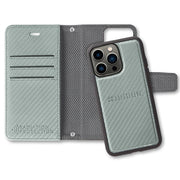 SafeSleeve Detachable for iPhone 15 Series (15, 15 Plus, 15 Pro, 15 Pro Max) - Color: Carbon Black, Navy, Cranberry, Wintergreen, Beige, Leather - Tan, Leopard, White Marble, Eggplant - iPhone Model: iPhone 15, iPhone 15 Plus, iPhone 15 Pro, iPhone 15 Pro