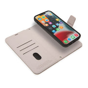 SafeSleeve detachable case for iPhone 16 series, featuring a sleek design and radiation protection with phone displayed.