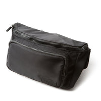 Black SafeSleeve Security & Privacy Strap Pack with multiple zippered compartments for secure storage and organization.