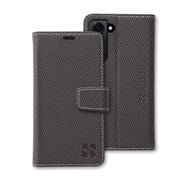 SafeSleeve detachable case for Samsung Galaxy S24 series, featuring a textured gray design and secure closure.