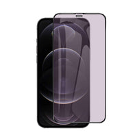 Blue light filter tempered glass screen protector for iPhone 15 series.
