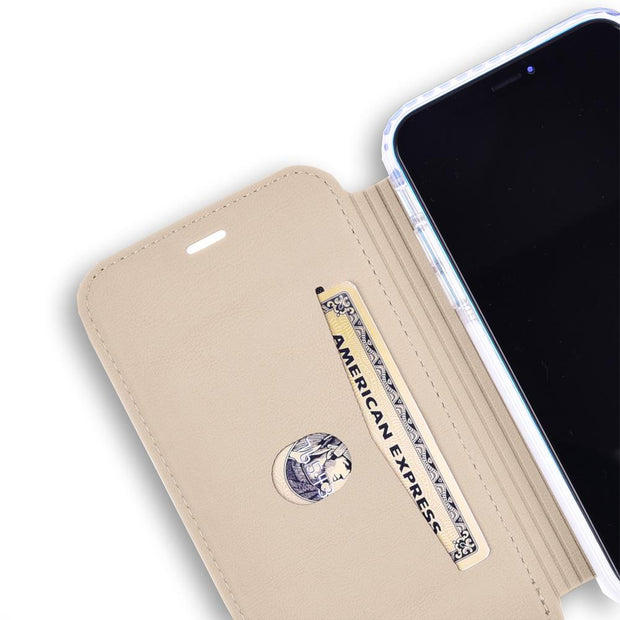 Beige - SafeSleeve Slim Anti Radiation Case for iPhone 14 Series (14, 14 Plus, 14 Pro, 14 Pro Max)