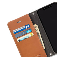 SafeSleeve Detachable for iPhone 15 Series (15, 15 Plus, 15 Pro, 15 Pro Max) - Color: Carbon Black, Navy, Cranberry, Wintergreen, Beige, Leather - Tan, Leopard, White Marble, Eggplant - iPhone Model: iPhone 15, iPhone 15 Plus, iPhone 15 Pro, iPhone 15 Pro