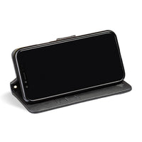 SafeSleeve Antimicrobial for iPhone 15 Series (15, 15 Plus, 15 Pro, 15 Pro Max) with EMF Blocking Protection - Color: Black, Camel