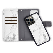 SafeSleeve Detachable for iPhone 15 Series (15, 15 Plus, 15 Pro, 15 Pro Max) - Color: Carbon Black, Navy, Cranberry, Wintergreen, Beige, Leather - Tan, Leopard, White Marble, Eggplant - iPhone Model: iPhone 15, iPhone 15 Plus, iPhone 15 Pro, iPhone 15 Pro