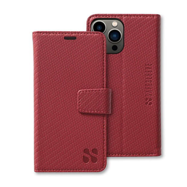 SafeSleeve Detachable for iPhone 14 Series (14, 14 Plus, 14 Pro, 14 Pro Max) Color: Cranberry