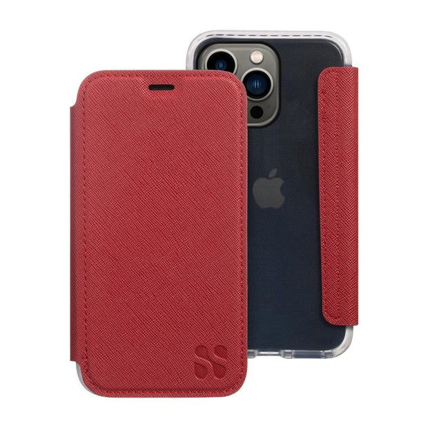 SafeSleeve Slim EMF Blocking Case for iPhone 15 Series (15, 15 Plus, 15 Pro, 15 Pro Max) - Anti Radiation tech - Color: Apple Red