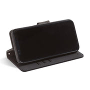black RFID blocking wallet turns into a stand