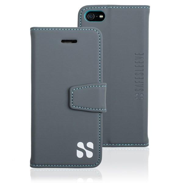 grey anti-radiation and RFID Blocking iPhone SE, 5, and 5s wallet case