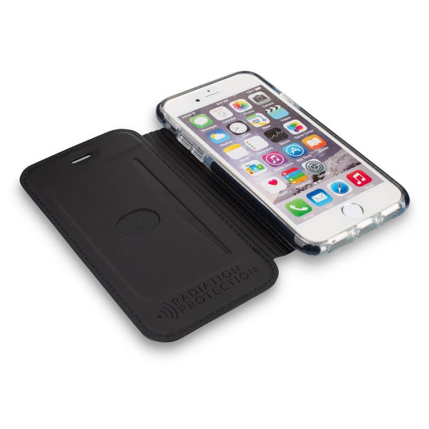 Black - SafeSleeve Slim Case for iPhone 6/6s, 7, 8, SE 2 (2020) & SE 3(2022) - EMF blocking