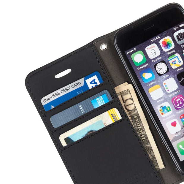 RFID Blocking Wallet Case for iPhone 6 Plus, 7 Plus & 8 Plus