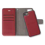 Red iPhone 6/6s, 7 & 8 Anti-Radiation and RFID Blocking Wallet Cas
