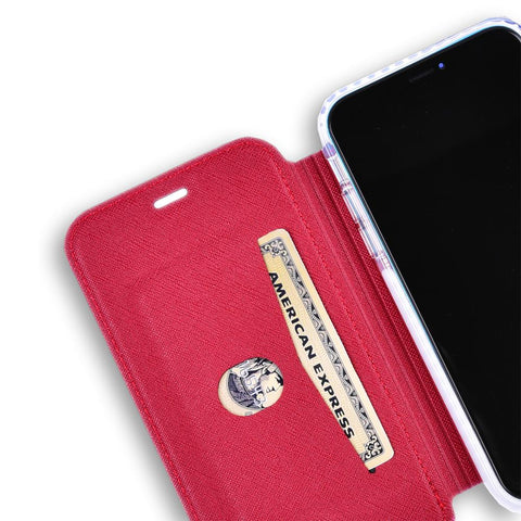red iPhone 11 anti-radiation slim folio case