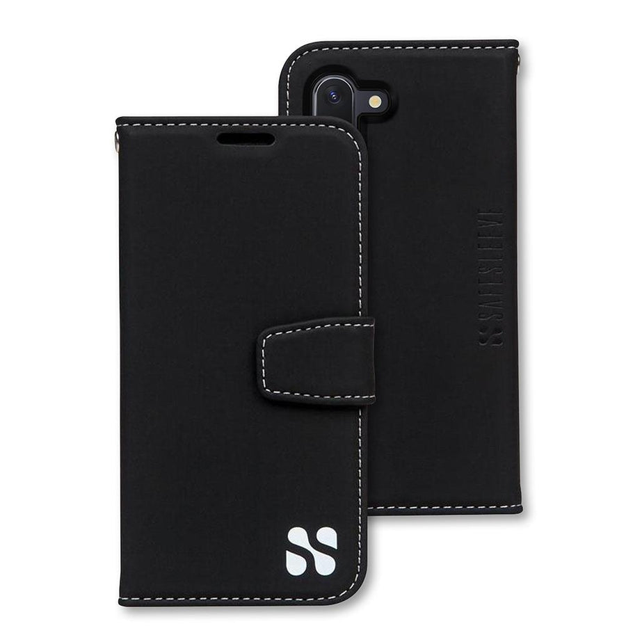 black Samsung Galaxy Note 10 Anti-Radiation and RFID Blocking Wallet Case