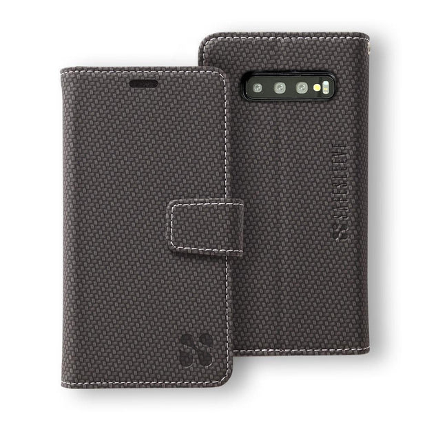 Anti-Radiation and RFID Blocking Detachable Wallet Case for the Samsung Galaxy S10 