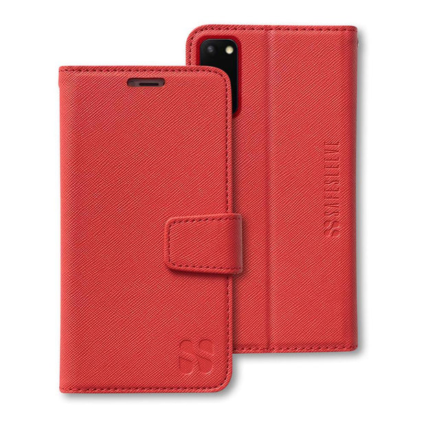 red anti-radiation wallet case for the Samsung Galaxy S20