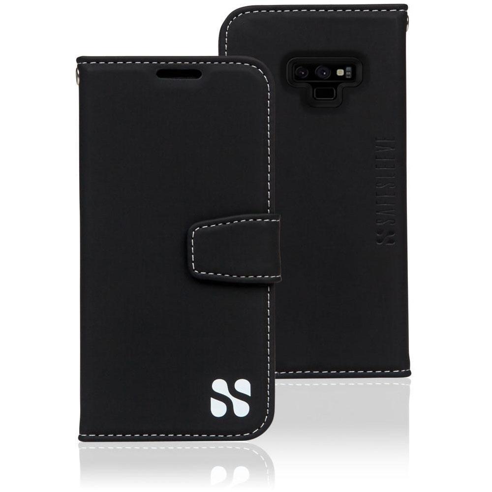 Custodia LEMAXELERS Con Finestra Per Samsung Galaxy Note 9 – Cover Pieghevole In Pelle Ultrasottile Con Cavalletto, Traslucida Green