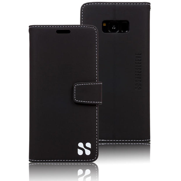 cell phone radiation blocker and rfid wallet for the samsung galaxy Note 8 by SafeSleeve (black)