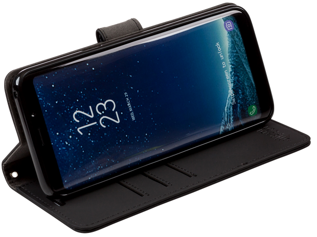 Samsung Galaxy S8 Plus built-in RFID blocking wallet with stand 