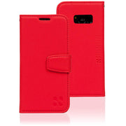 red Samsung Galaxy S8 RFID blocking wallet