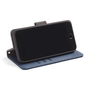 Blue RFID blocking wallet, Wallet Case with stand