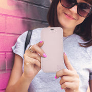 pink iPhone 11 anti-radiation slim folio case