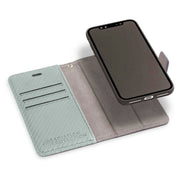 Grey RFID blocking wallet Detachable for iPhone 11