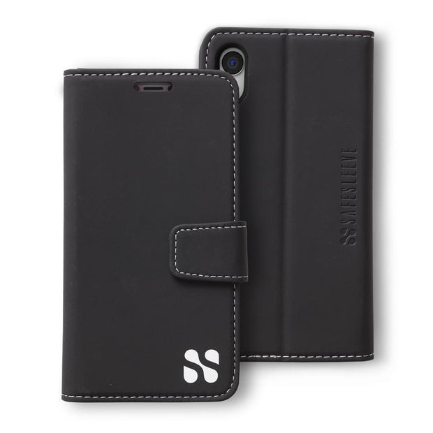 black iPhone XR (10 R) RFID blocking wallet case