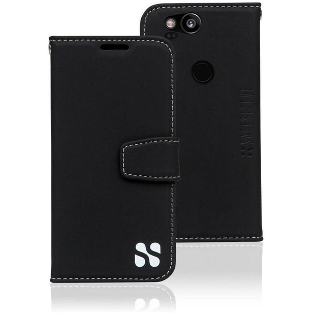 Black Google Pixel Anti-Radiation and RFID Blocking Wallet Case 