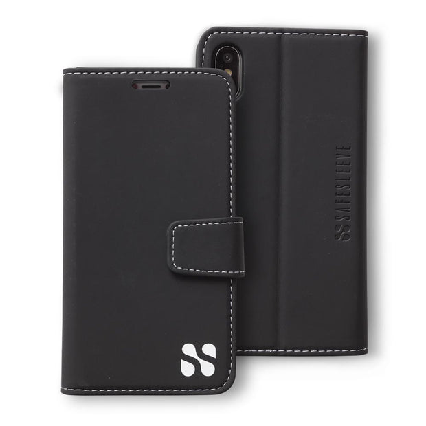 black iPhone X/Xs (10/10s) RFID blocking wallet case