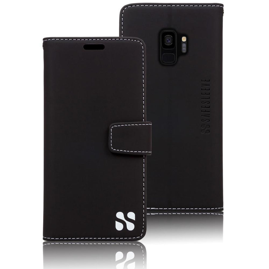 Black SafeSleeve anti-radiation case for Samsung Galaxy S9