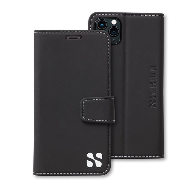 Black iPhone 11 Pro MAX Anti-radiation Wallet Case