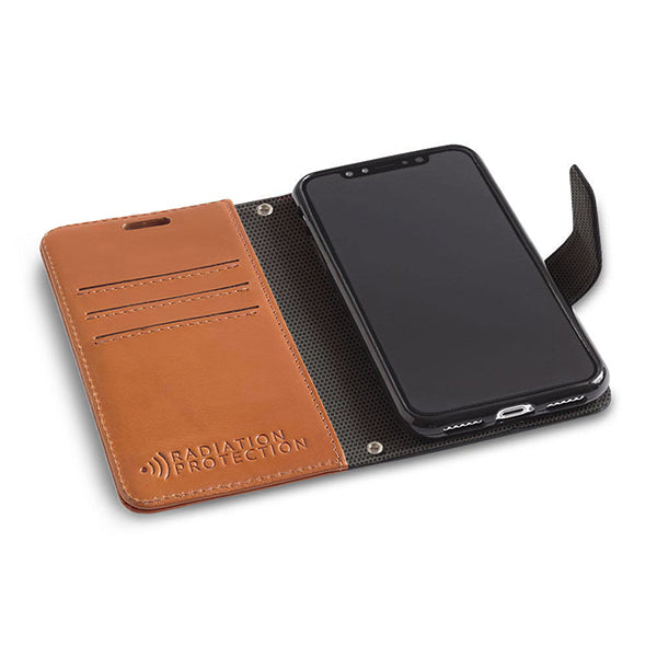 Vegan Leather Case With Flip Card For iPhone 14/14Plus/14/Pro/14Pro Max - iPhone 14 Pro Max,Brown