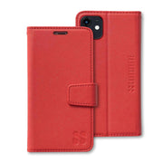 Red iPhone 11 Anti-Radiation and RFID blocking Wallet Case