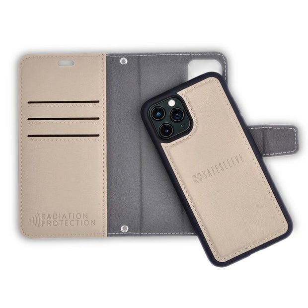 Cream color Detachable iPhone 11 Pro MAX Wallet Case