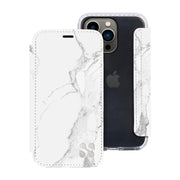 White Marble - SafeSleeve Slim EMF Blocking Case for iPhone 14 Series (14, 14 Plus, 14 Pro, 14 Pro Max)