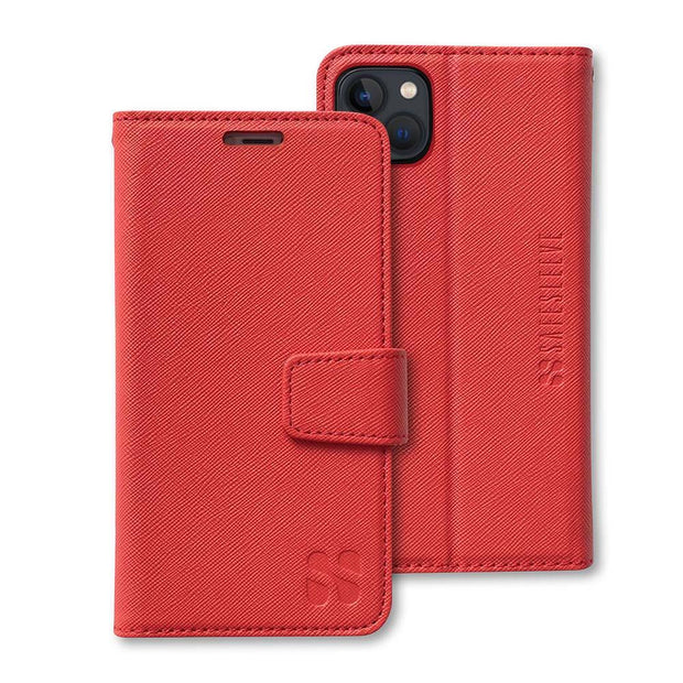 iPhone 13 Mini Leather Snap-On Strap Wallet Case