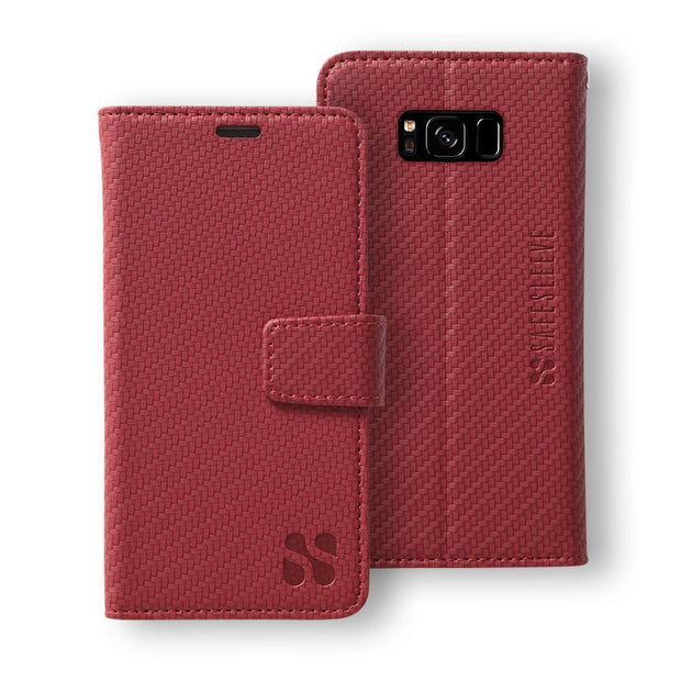 Red Wallet Case for the Samsung Galaxy S8 Plus