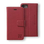Red Anti-Radiation and RFID Blocking Wallet Case for the iPhone 6, 6s, 7 & 8