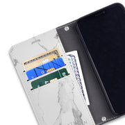 White Marble - SafeSleeve Detachable phone case for iPhone 12 Mini with radiation blocking technology