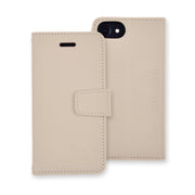 beige iPhone 6/6s, 7 & 8 anti-radiation wallet case