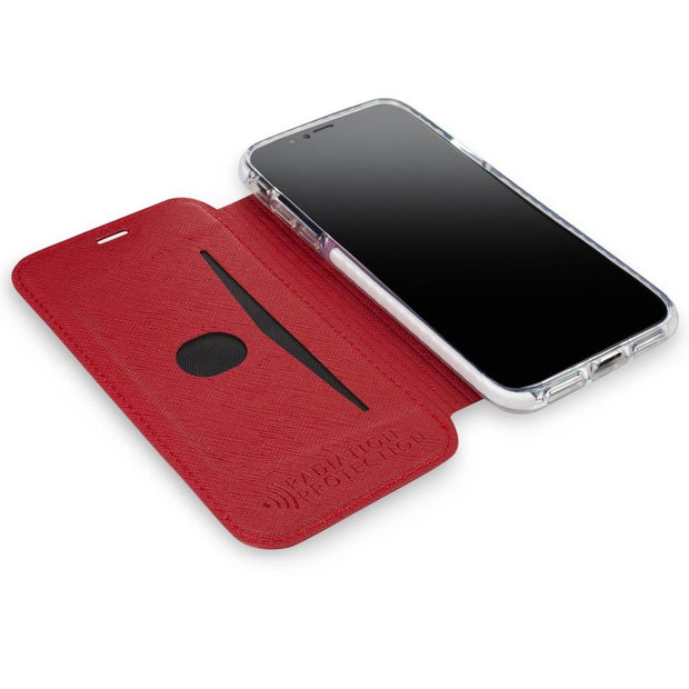 Red Slim Case for iPhone Xs MAX (10s MAX) - phone radiation protection