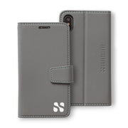 grey iPhone X/Xs (10/10s) RFID blocking wallet case