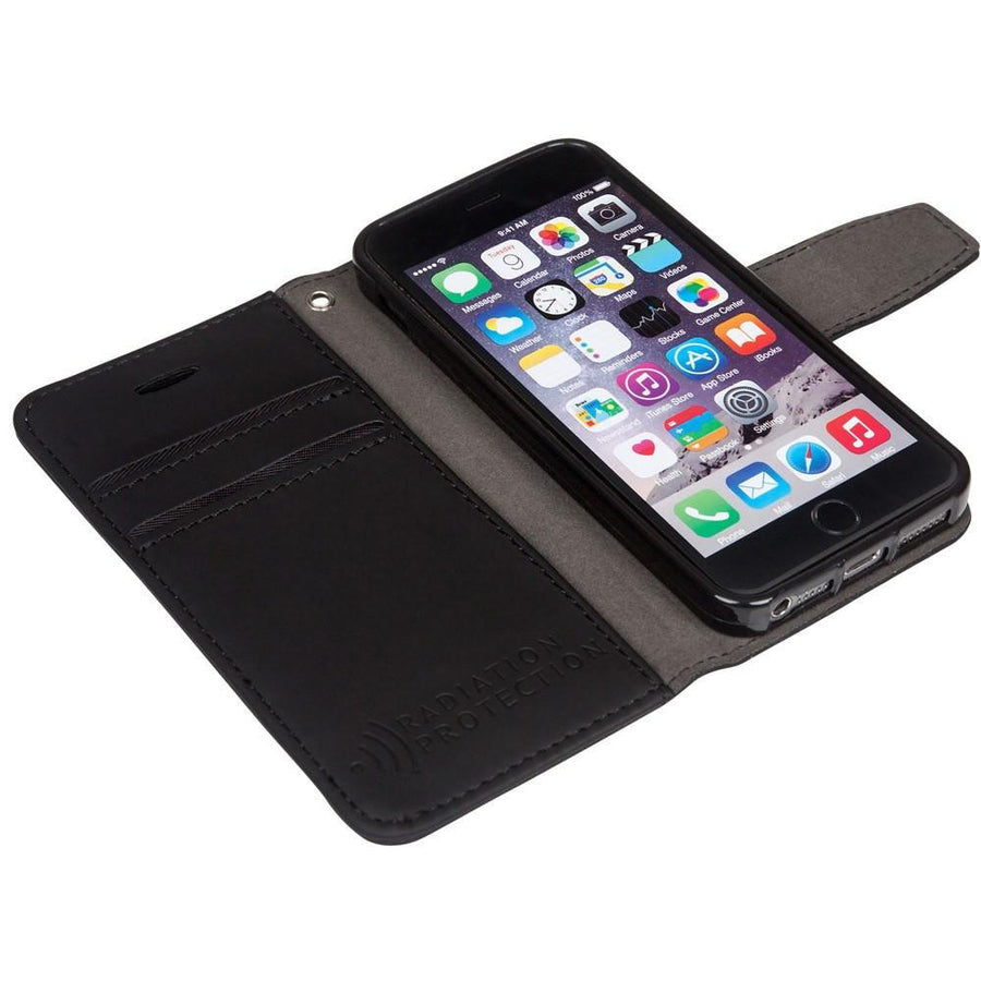 black iPhone SE, 5, and 5s anti-radiation case