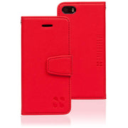 red iPhone SE, 5, and 5s anti-radiation and RFID Blocking wallet case