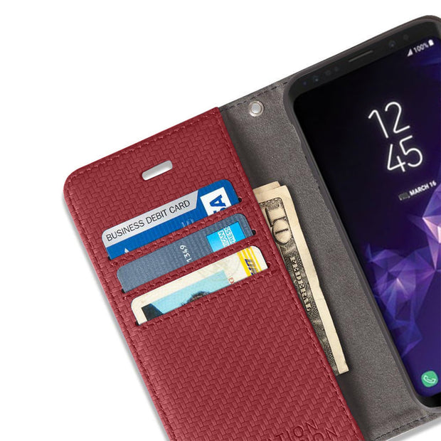 Samsung Galaxy S8 Plus Anti-Radiation and RFID Blocking  Detachable Wallet Case