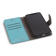 light blue iPhone XR (10 R) anti-radiation wallet case
